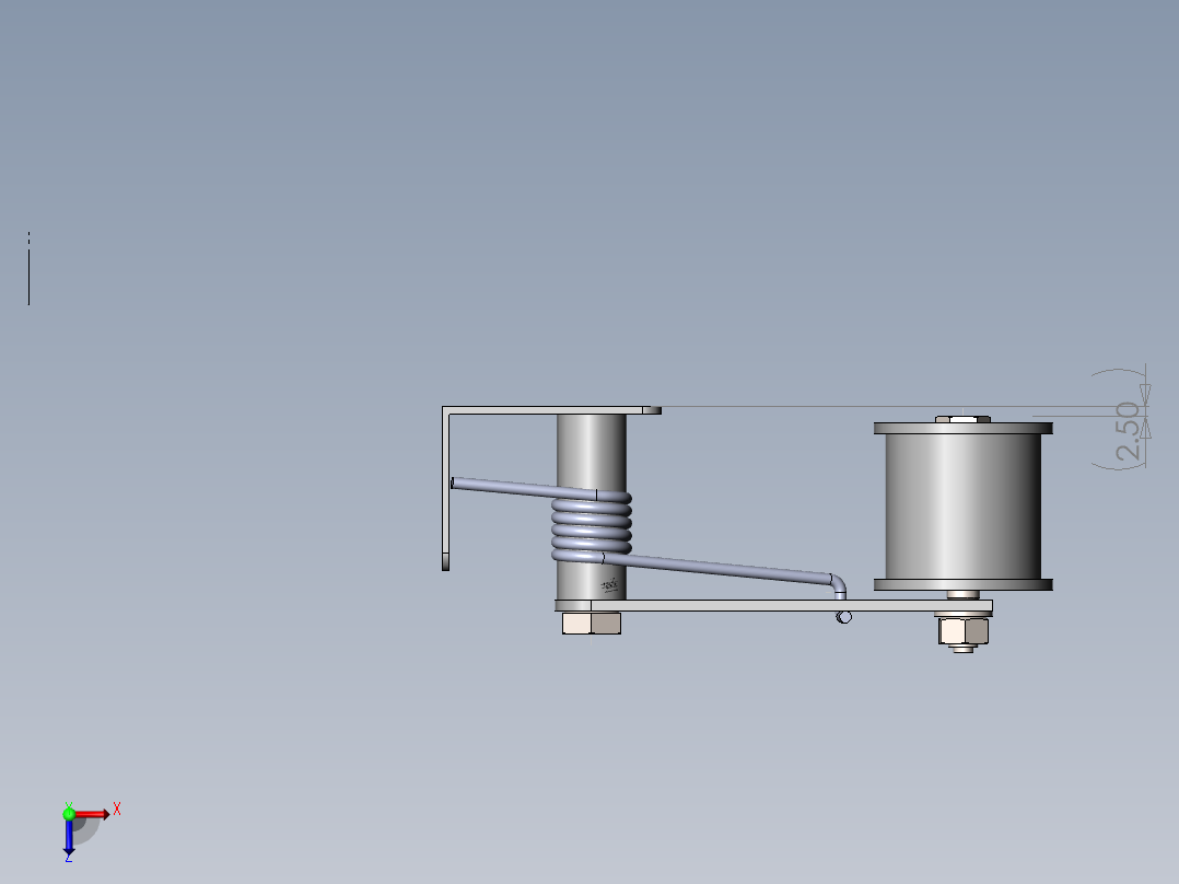 张紧轮总成俯视图