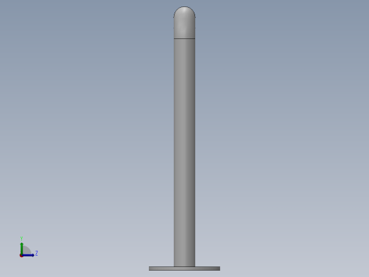 防护栏设计左视缩略图