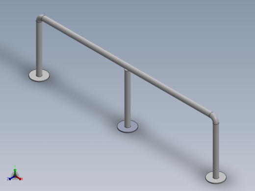 防护栏设计正等轴测缩略图