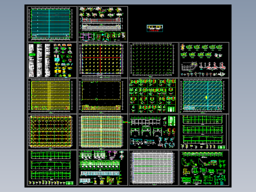 钢结构汽车展厅结构施工图
