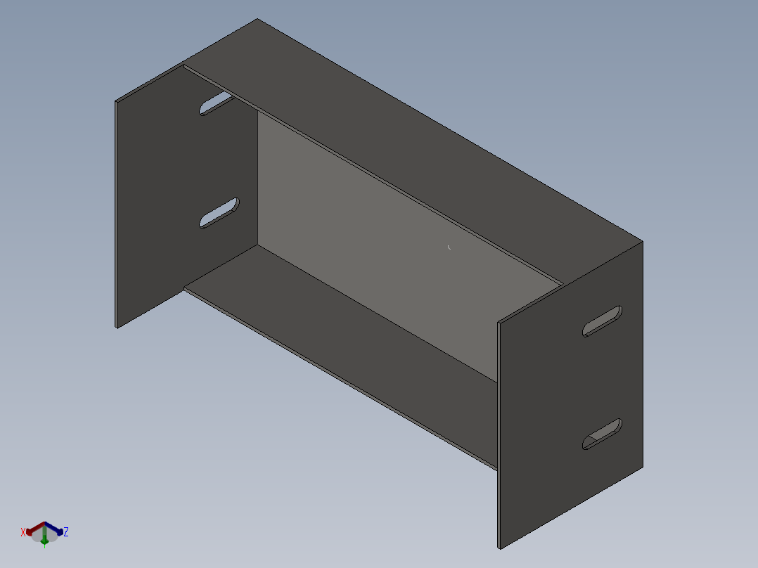 cable duct ending flange主视图