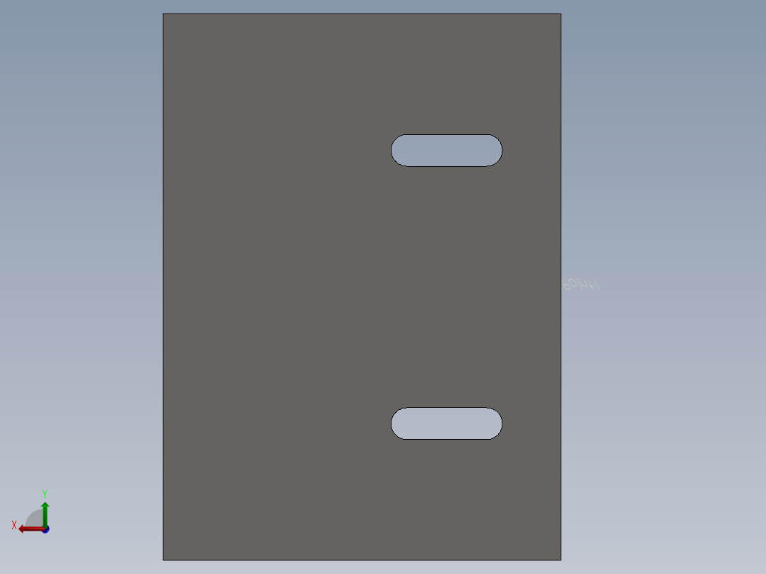 cable duct ending flange后视图