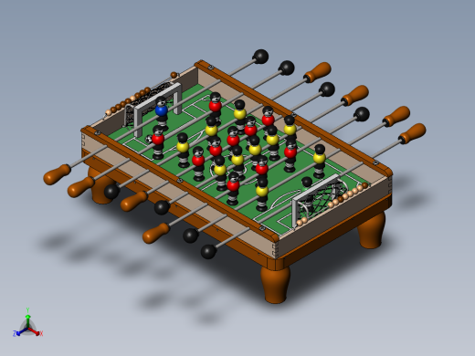 足球台正等轴测缩略图