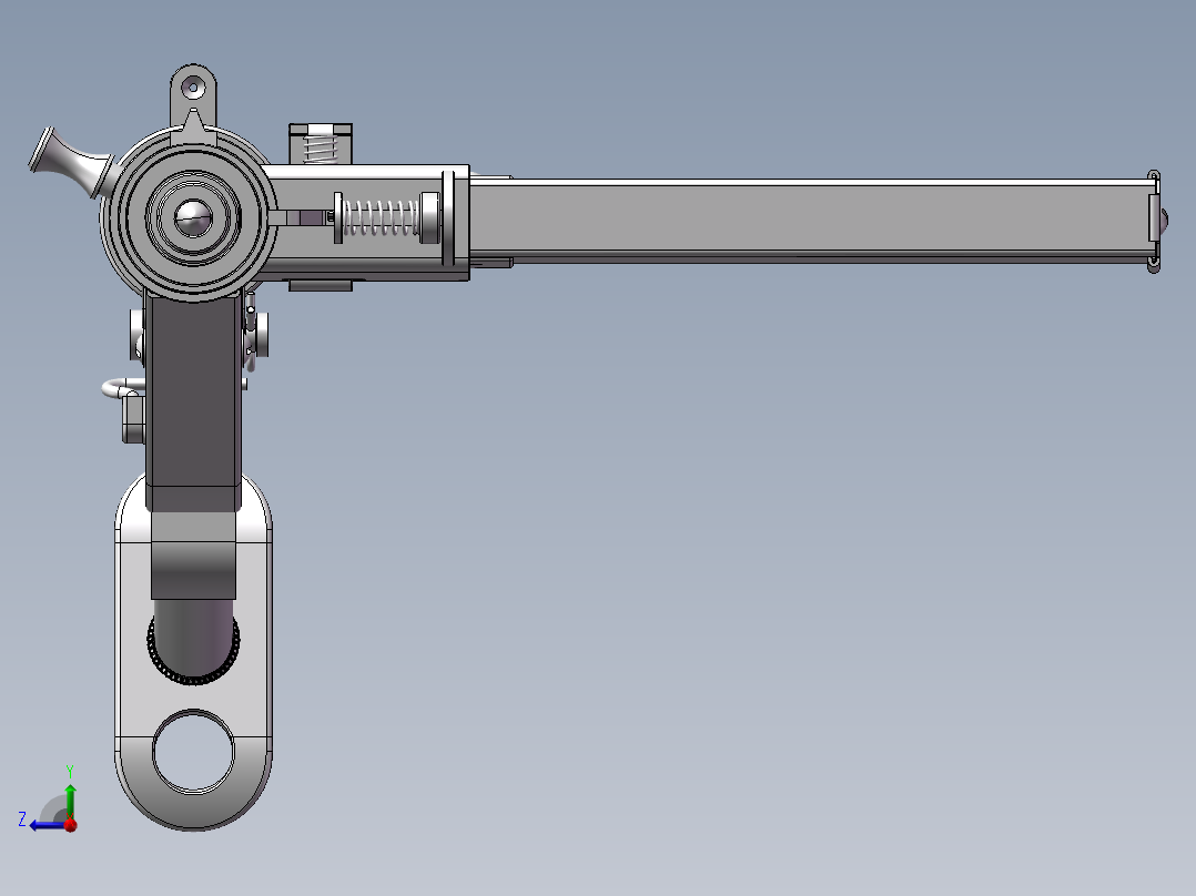 Sten Mk 2 英式冲锋右视图
