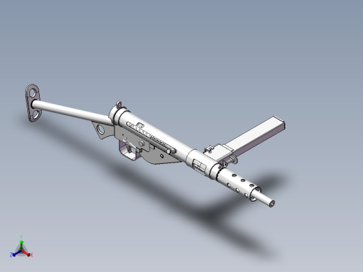 Sten Mk 2 英式冲锋正等轴测缩略图