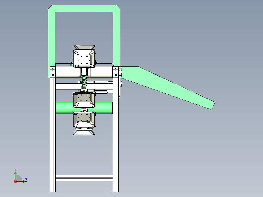 柚子糖度自动分选机设计含三维二维说明书左视图