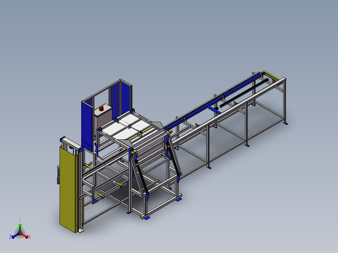 全自动烫金机设备正等轴测图