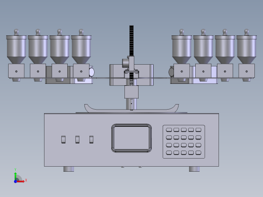家庭自动炒菜机设计含SW三维及8张CAD图前视缩略图