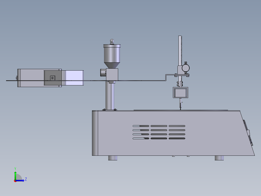 家庭自动炒菜机设计含SW三维及8张CAD图左视图