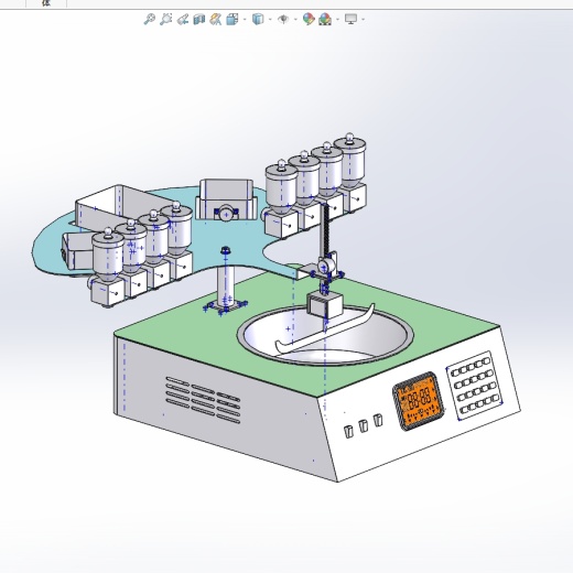 家庭自动炒菜机设计含SW三维及8张CAD图缩略图