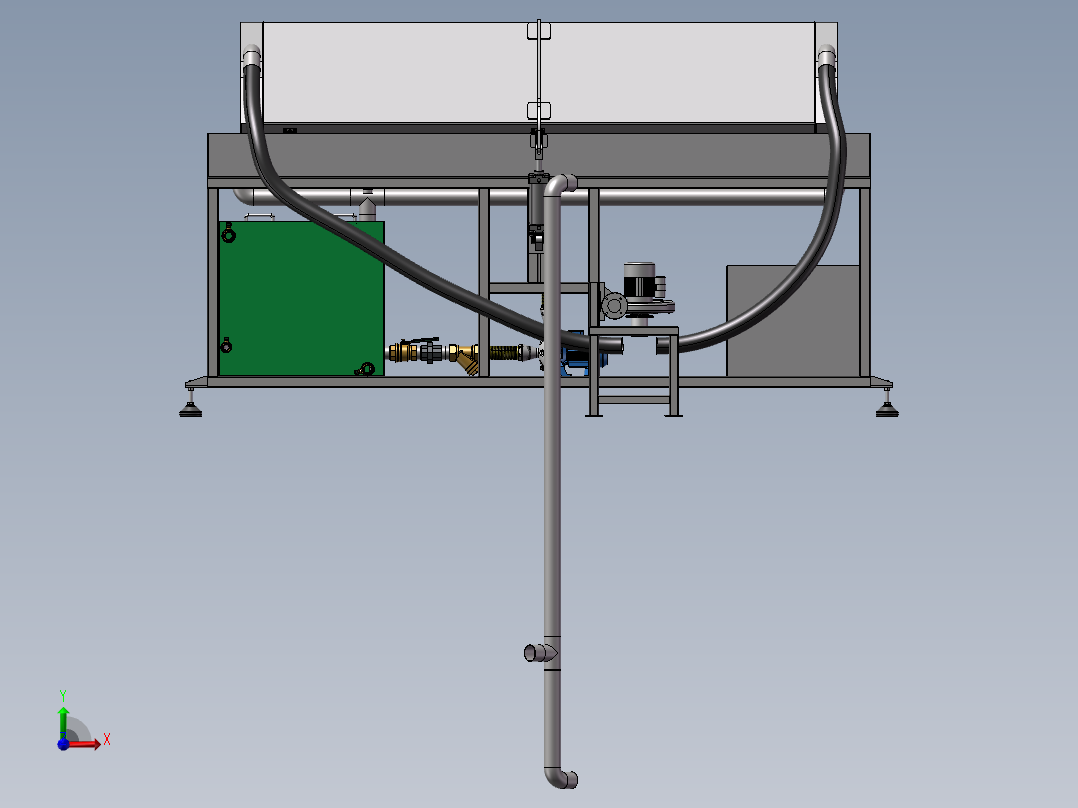 蒸汽加热设备前视图