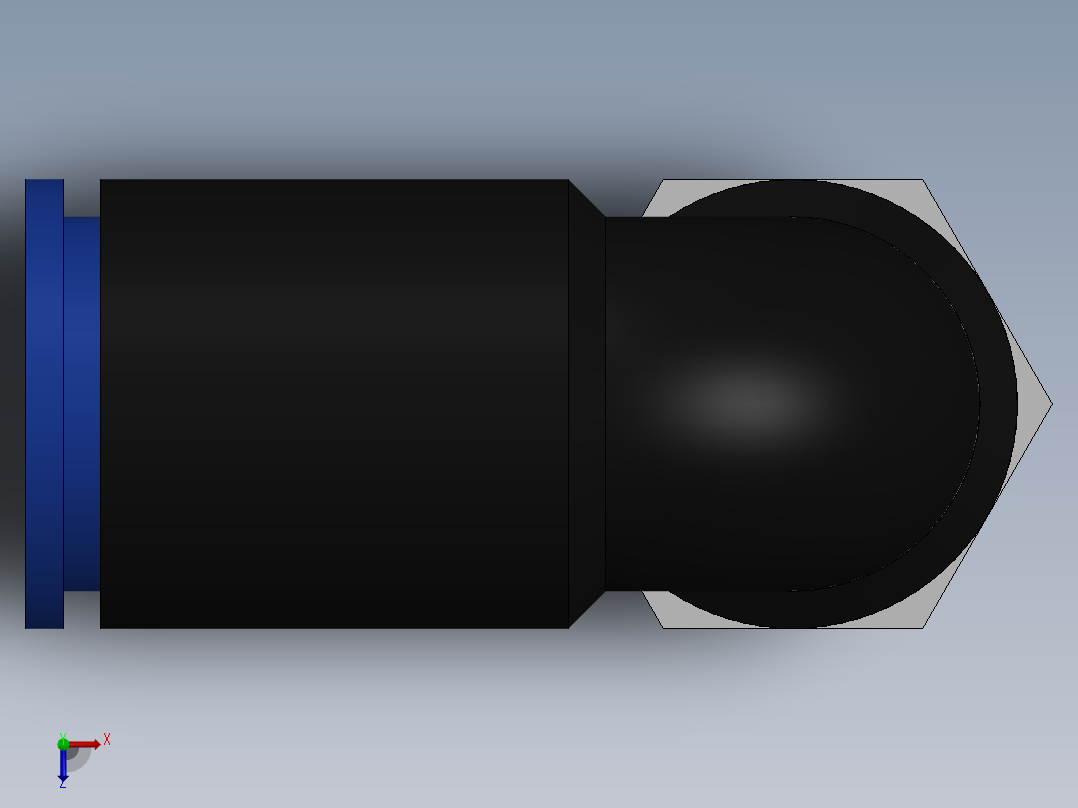 Ø6 x M5 COTOVELO 90° MACHO GIRAT. (C02470605)俯视图