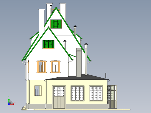 房子前视缩略图