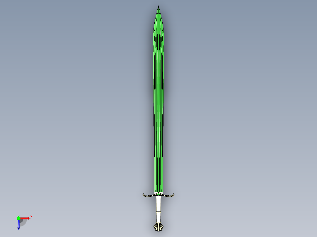 剑、宝剑(203)俯视图