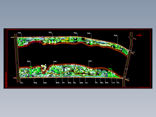 滨河公园绿化总图