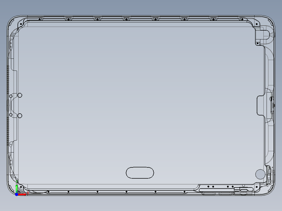 AT1-WIFI-笔记本CNC工装夹具三维模型CNC4-KH-2D前视图