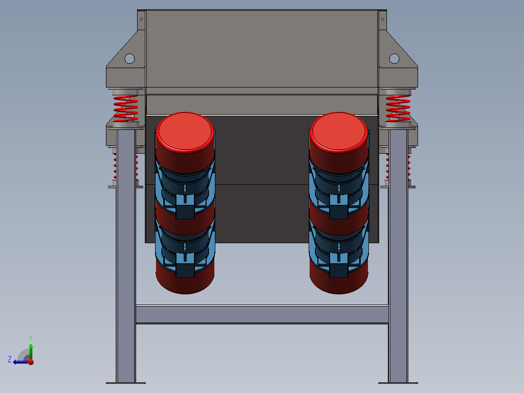 直线振动筛sw19可编辑右视图