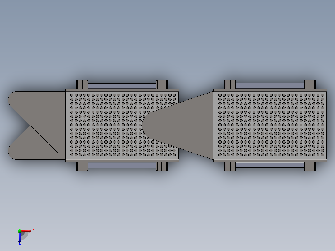 直线振动筛sw19可编辑俯视图