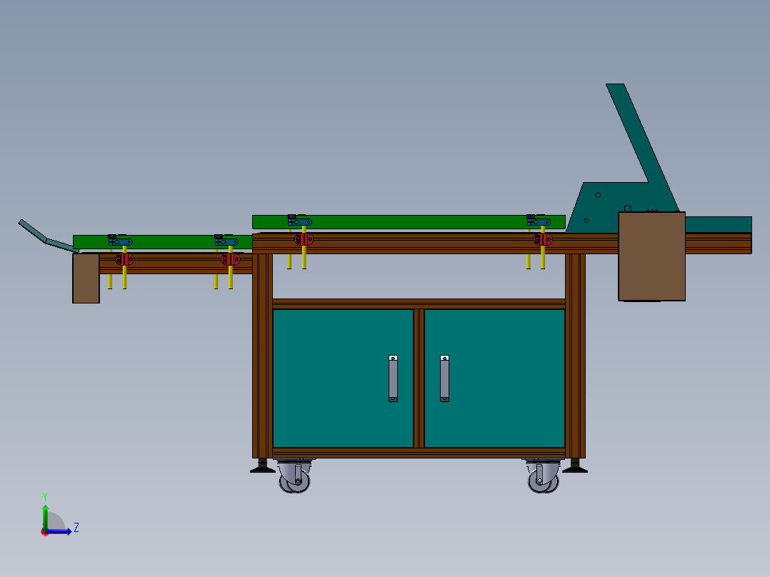 卡片分页机sw21可编辑左视图