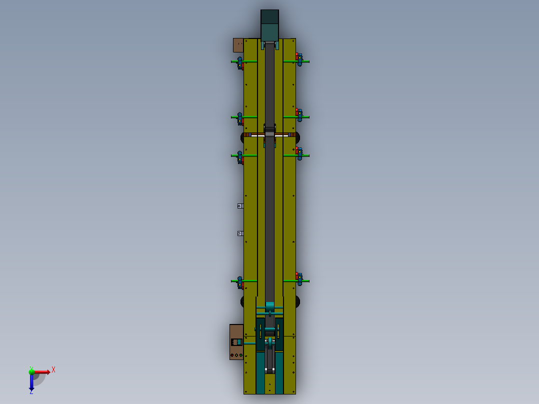 卡片分页机sw21可编辑俯视图