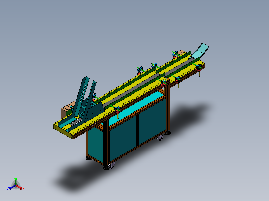 卡片分页机sw21可编辑正等轴测图