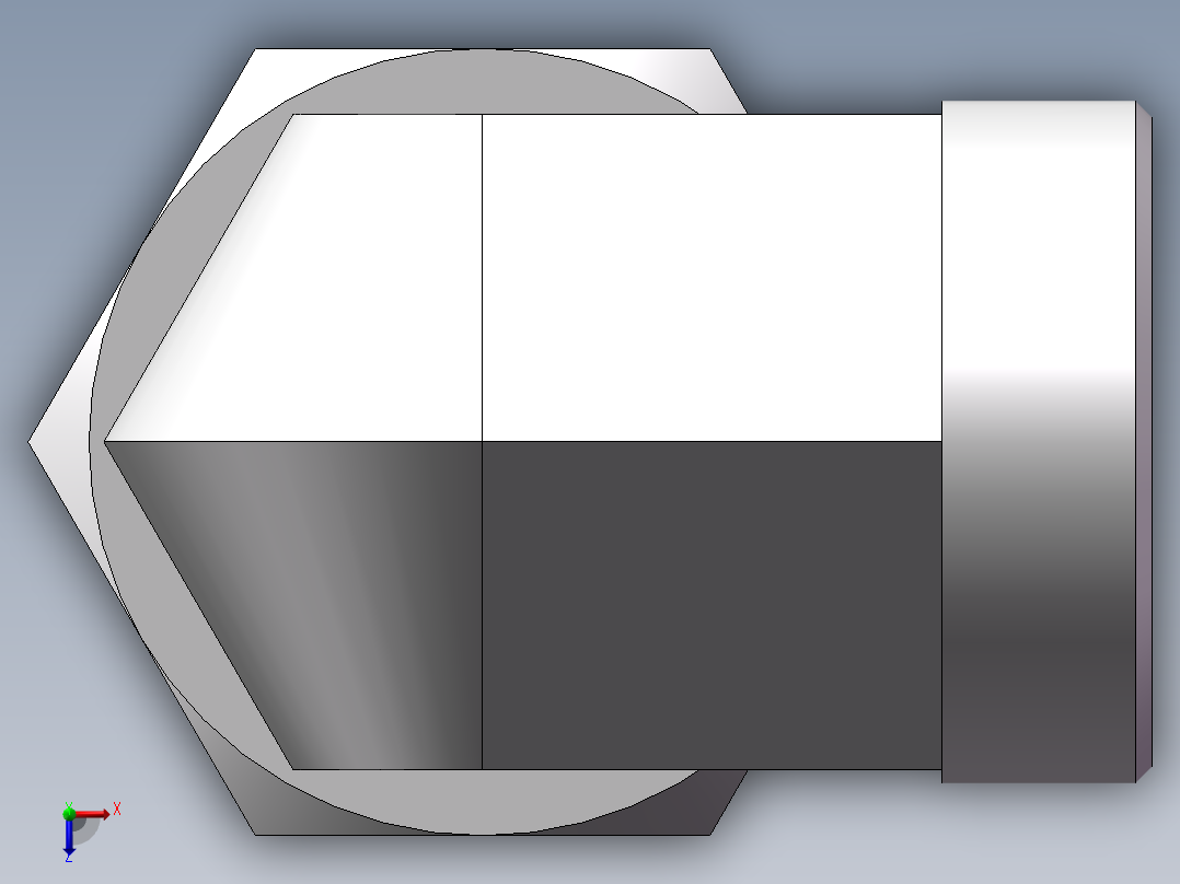 直角组合接头、2C9-52俯视图