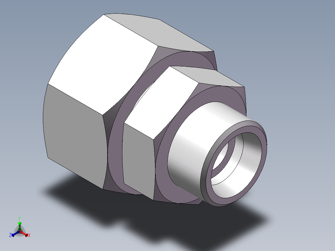 直通变径接头、2D-30-42主视图