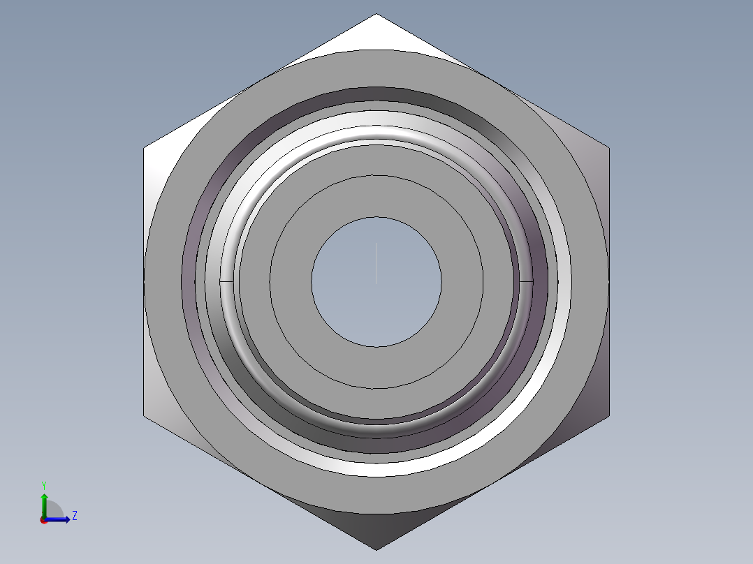 直通变径接头、2D-30-42左视图