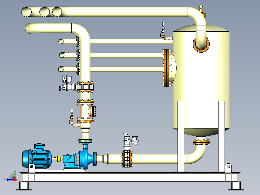 B2003907-水过滤系统右视图