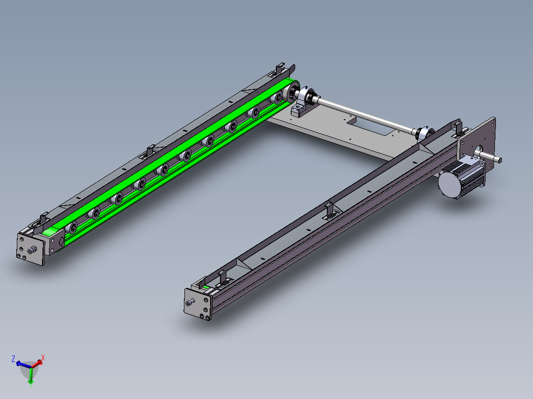 1.720米0.83米双带输送机构