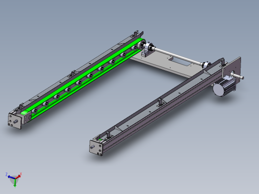 1.720米0.83米双带输送机构