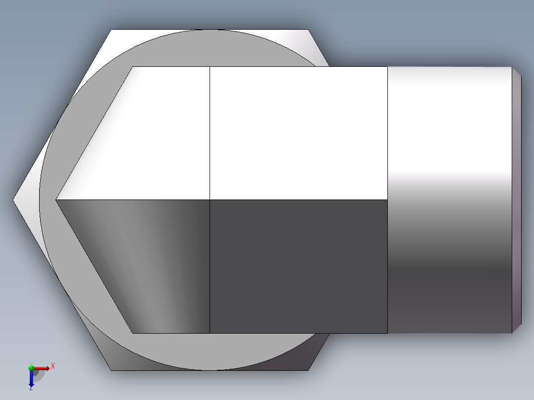 直角组合接头、2D9-36俯视图