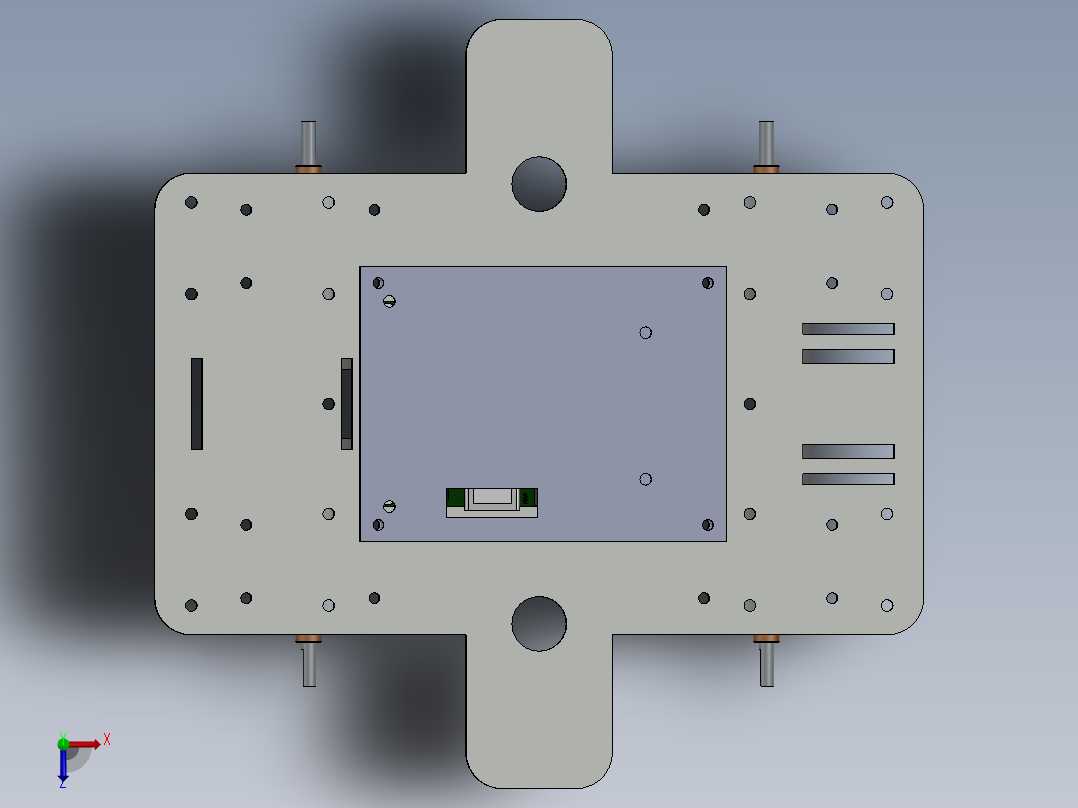 AGV小车、AGV(121)俯视图