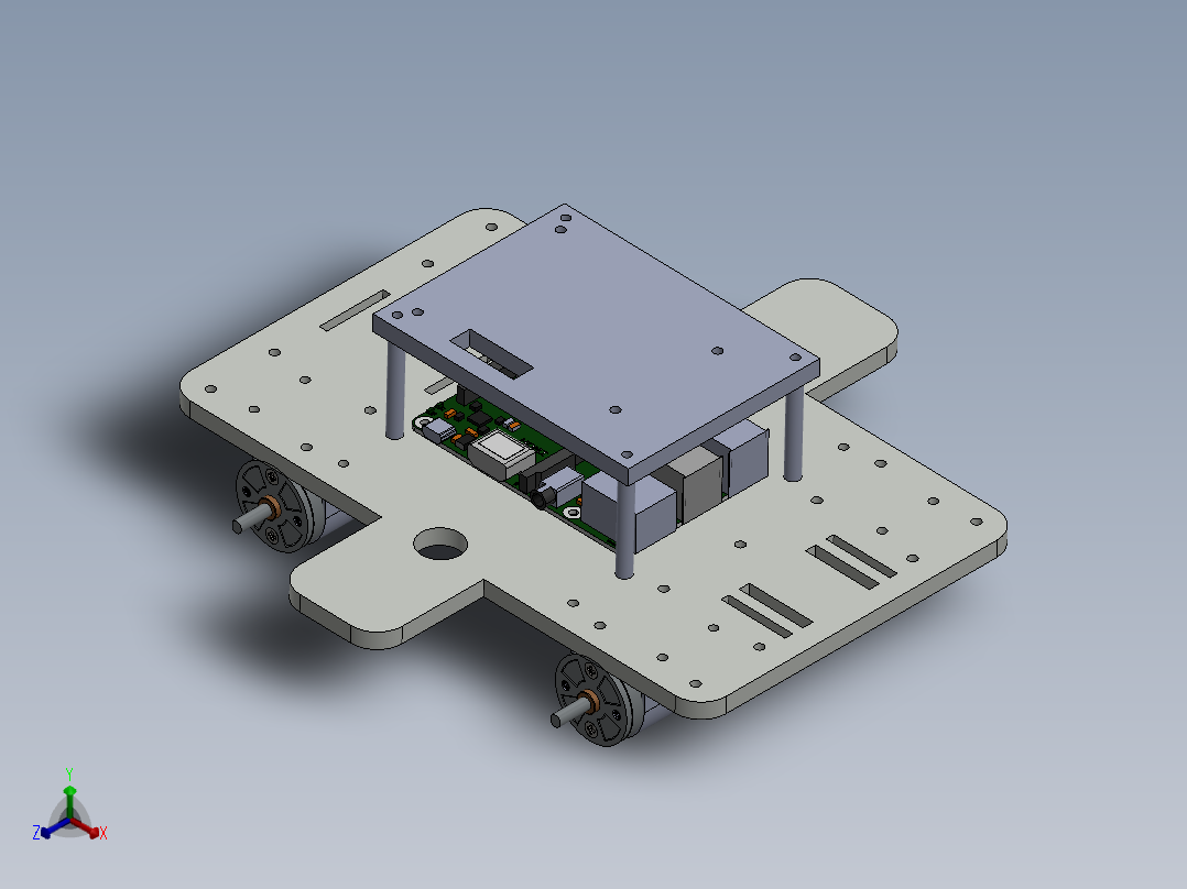 AGV小车、AGV(121)正等轴测图