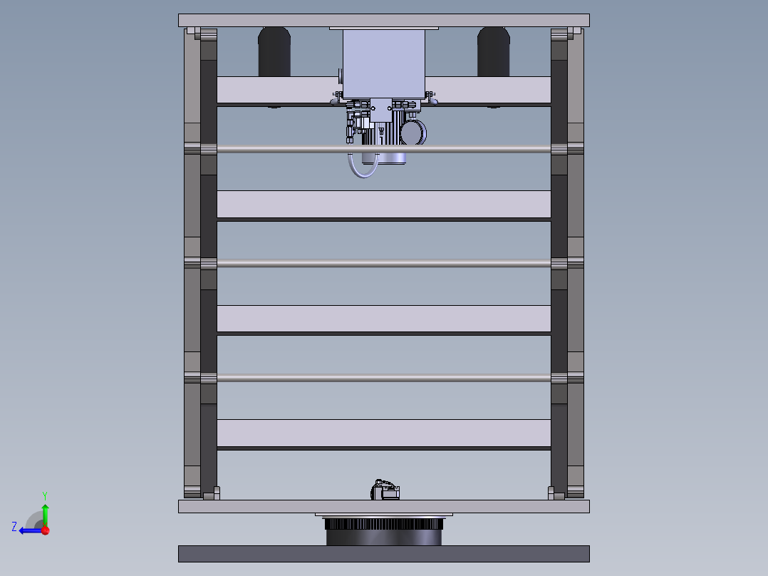 剪切式升降机右视图