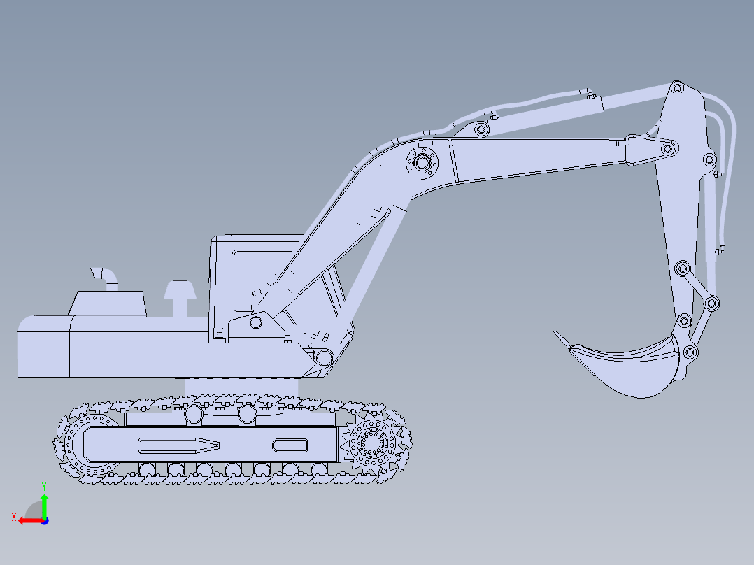 挖掘机、推土机(40)后视图