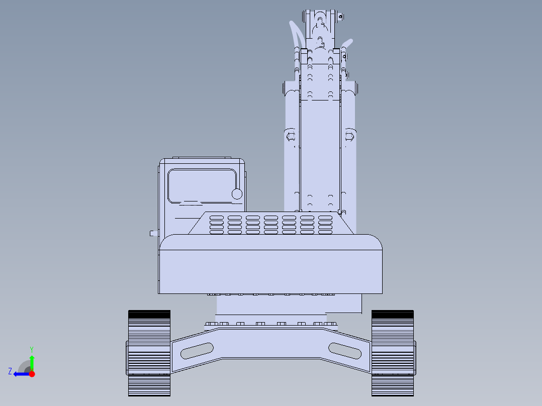 挖掘机、推土机(40)右视图