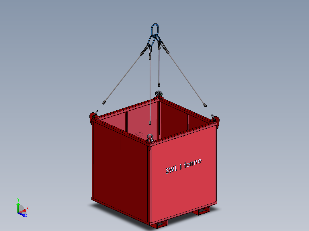 货物吊笼主视图