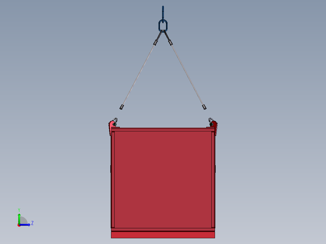 货物吊笼左视图