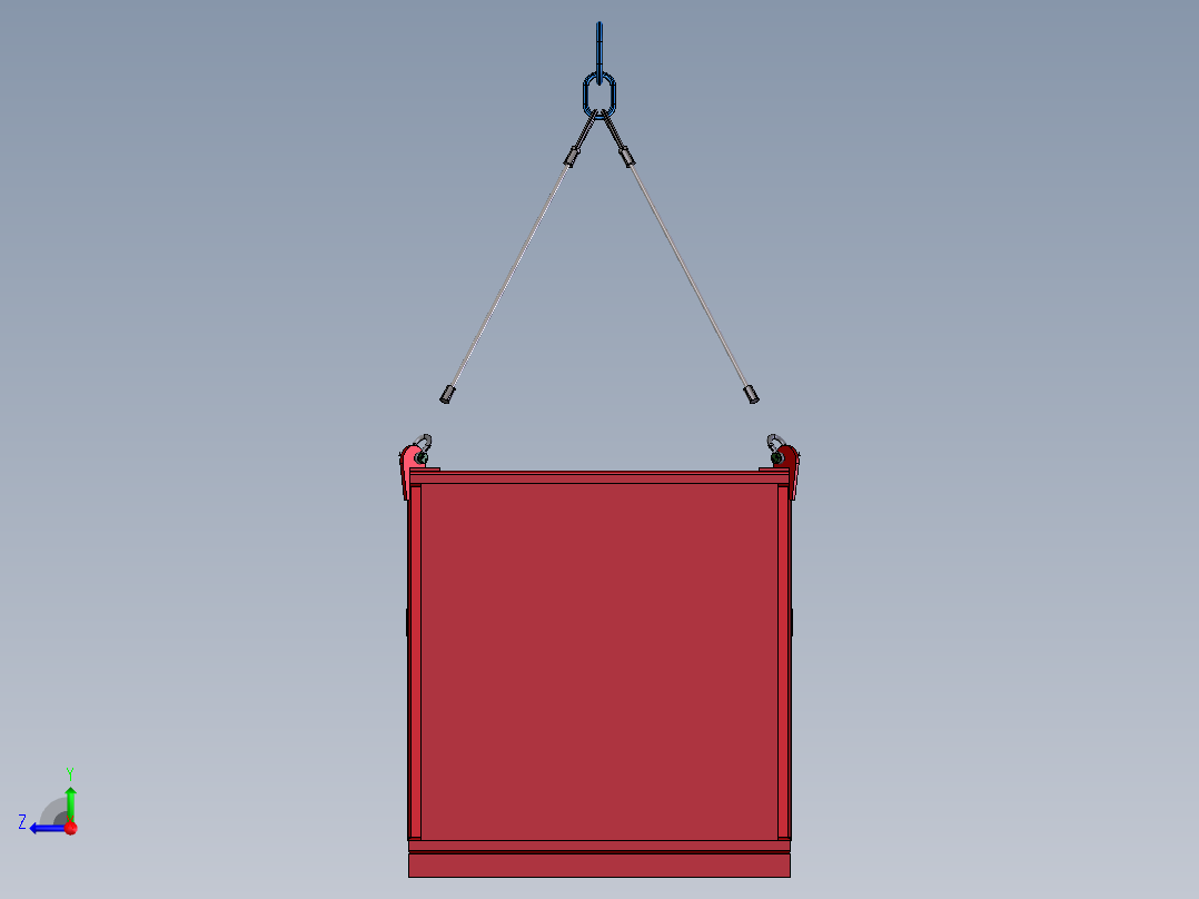 货物吊笼右视图