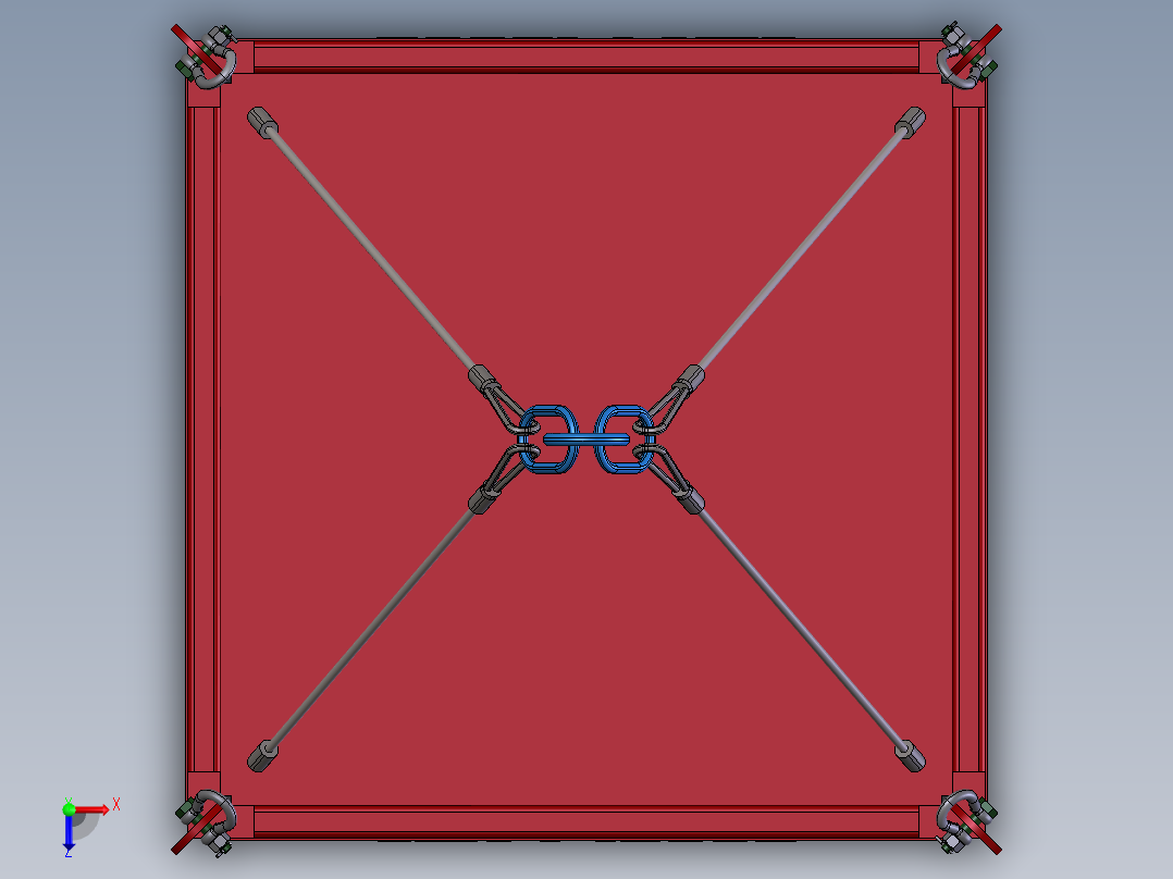 货物吊笼俯视图