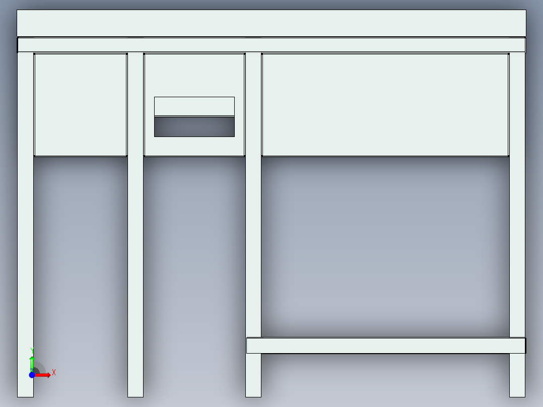 吧台（中性设备）前视图