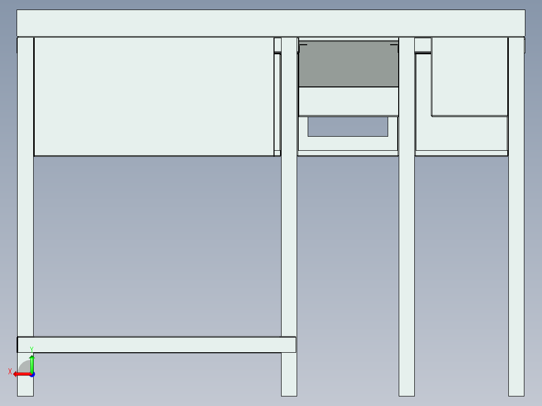 吧台（中性设备）后视图