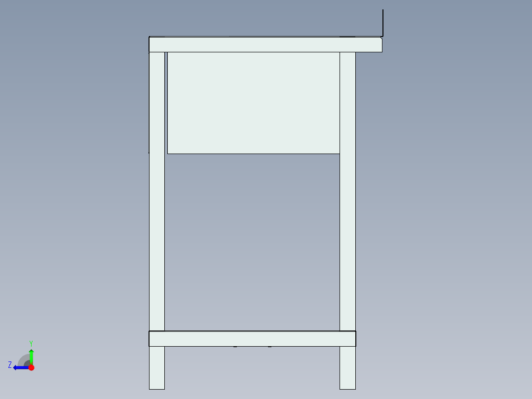 吧台（中性设备）右视图