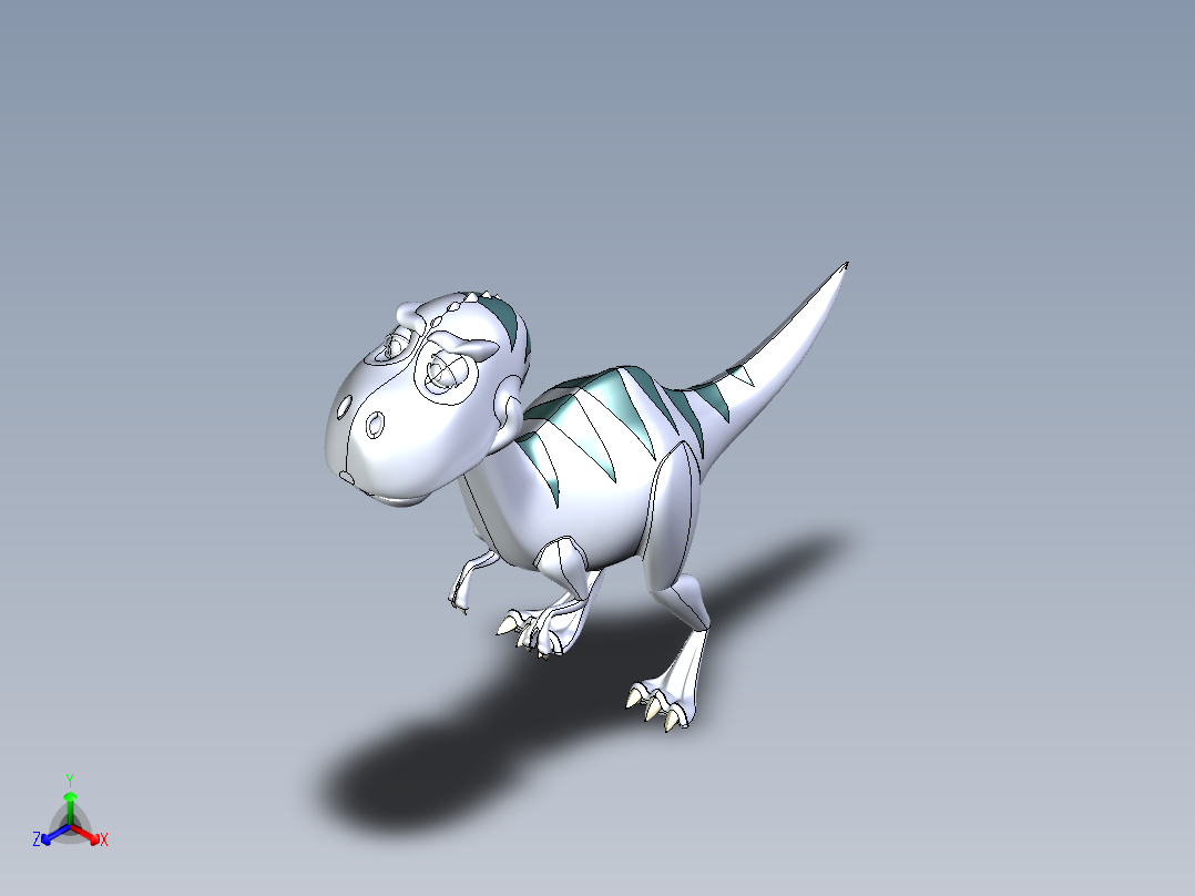 恐龙(14)正等轴测图