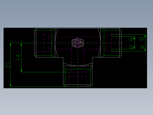 PARKER管接头EO Union tee T08LCFX_front