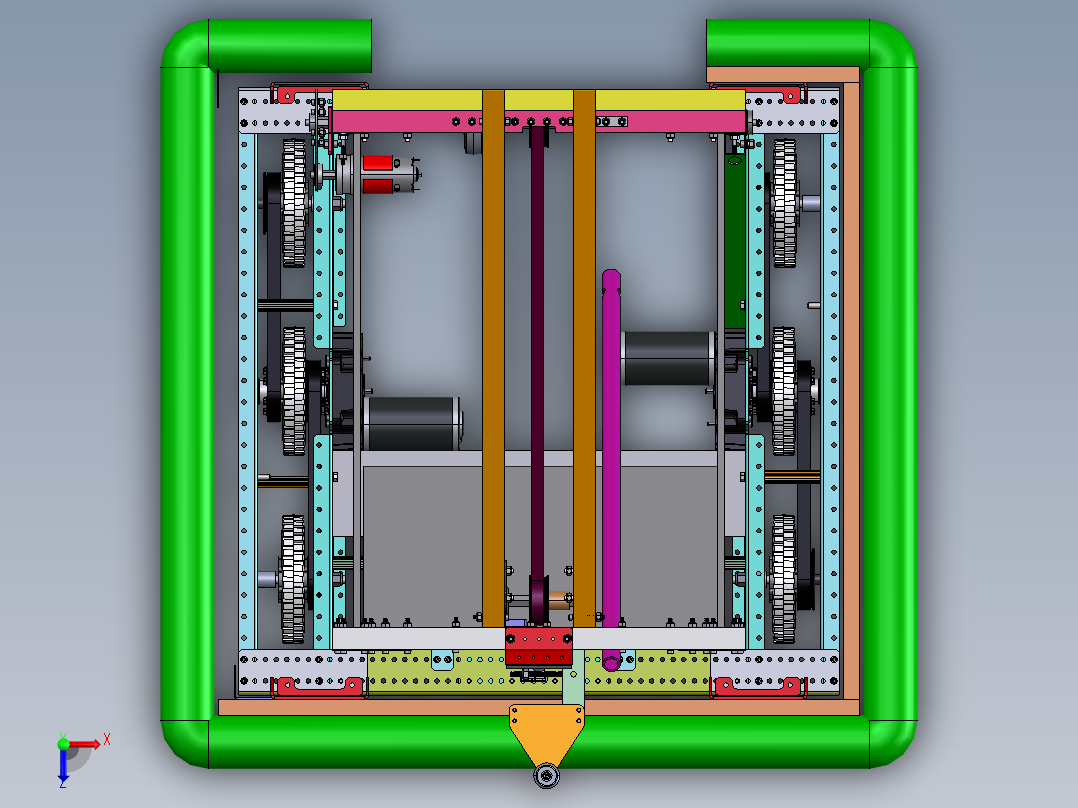 2019 机器人   STEP俯视图