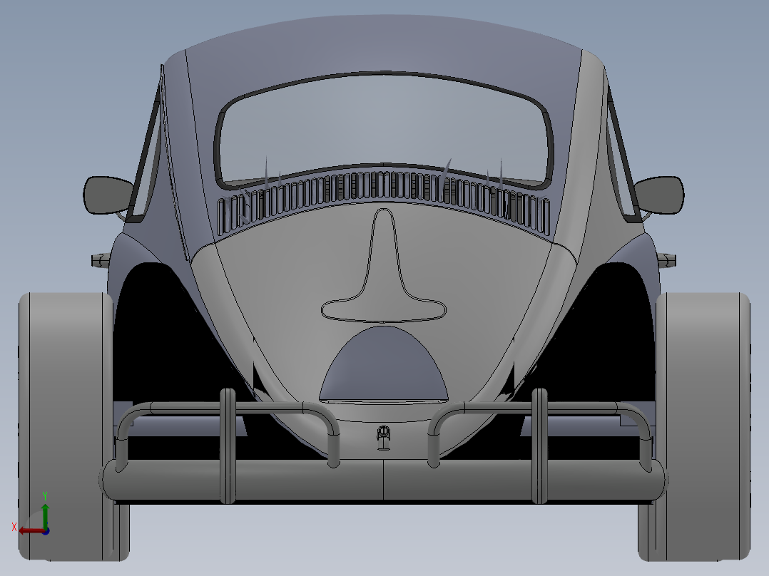 索卡洛克大众甲壳虫 sw10后视图