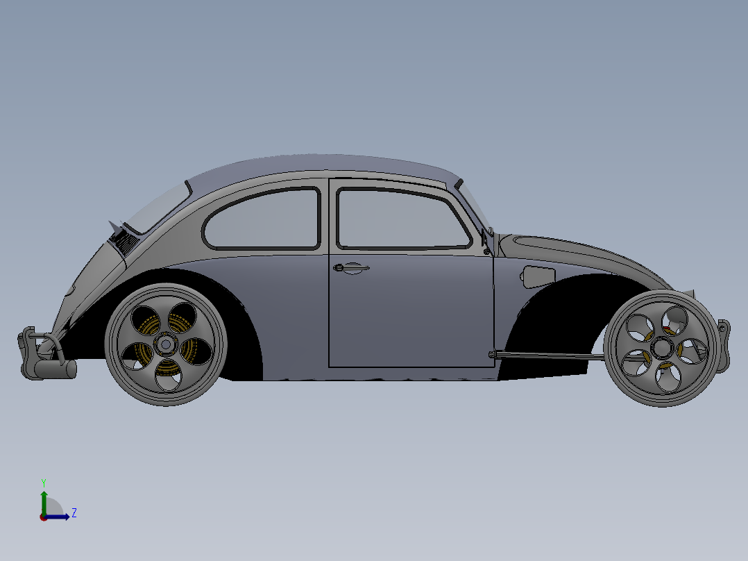索卡洛克大众甲壳虫 sw10左视图