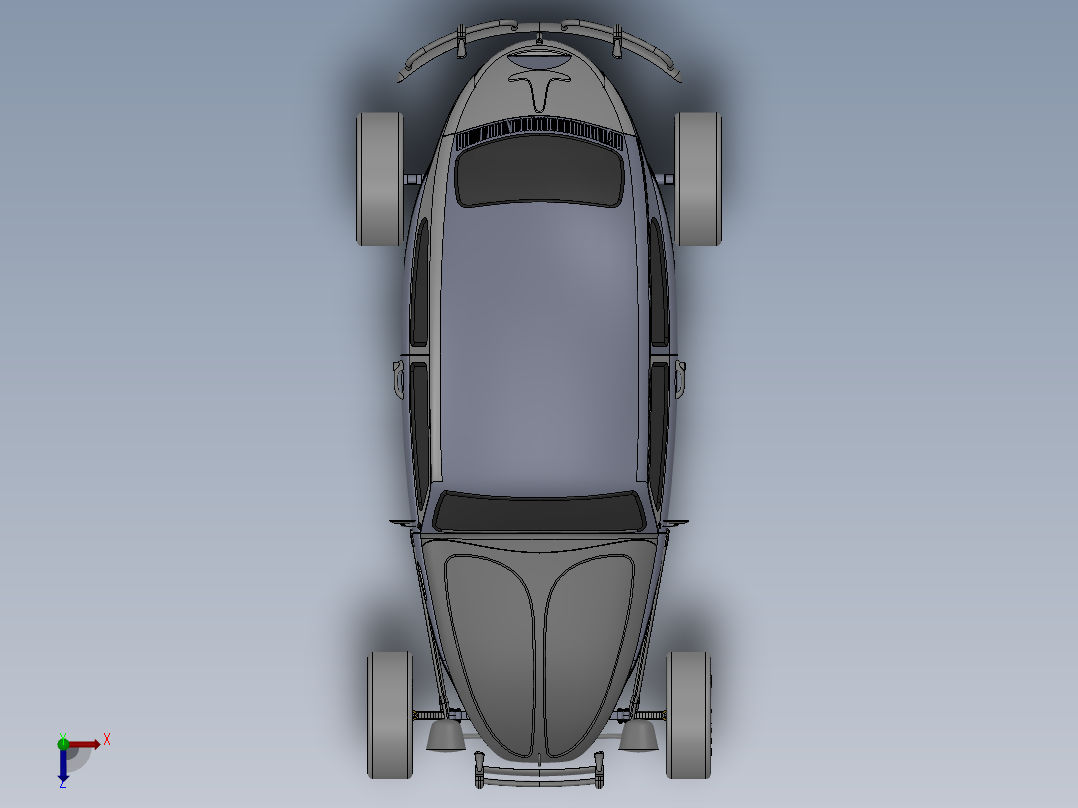 索卡洛克大众甲壳虫 sw10俯视图